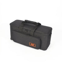 Wear-Resistant Portable Speaker Carrying Bag Velvet Lined Portable Amplifier Carrying Bag Detachable Shoulder Strap Padded Speaker Carrier Front Zippered Pocket