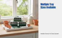 12-Cell Planting Tray, Ventilated Nursery Propagation Box Set with Transplant Tool and Tags, Multi-Option for Greenhouse