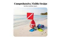 Inflatable Dive Buoy High Visibility Surface Marker Buoy Safety Buoyant Device Sphere Lightweight Diver down Flag Buoyant Device