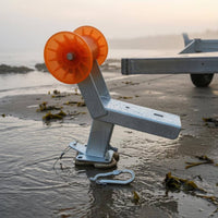 Boat Trailer Winch Stand Bracket Bolted Base Plate Boat Winch Stand Roller Cable Adjustable Trailer Support