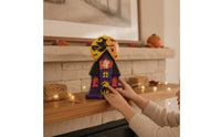 Lighted Haunted House Spooky Lighted Blow Form Decoration Festive for Entryway