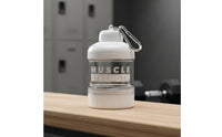 Portable Protein Powder Container Transparent Supplement Storage