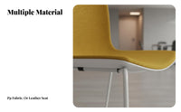Colorful Choices Stackable Armless Chair Space-Saving Molded Plastic Shell Chair Modern Design Seating Furniture Minimalist design for Office Workers, Restaurant Owners, Training Room, Cafe, Study, Kitchen