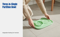 Pet Slow Feeder Bowl, Dog Bowl, Anti-Spill, Interactive Healthy Pet Feeder
