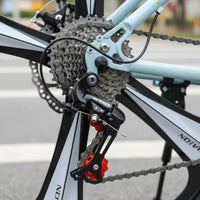 Lightweight Frame Mountain Bike Front Shock Absorption System Hardtail Mountain Bike Anti-Slip Tires Sports Equipment for Teenagers, Commuting