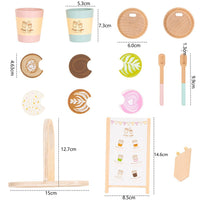 Wooden Pretend Play Afternoon Tea Set Toy
