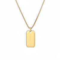 Mirror Finish Dog Tag Necklace Resistant Dog Tag Necklace Gift Ready Fashion Jewelry