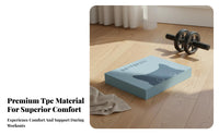 Extra Thick Core Training Pad Non-Slip Surface Mind-Body Exercise Kneeling Pad Long-Lasting Cushioned Training Mat Easy to Clean for Beginners, Home Gym, Rehabilitation