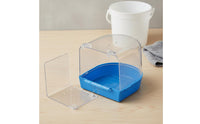 Easy to Clean Parrot Bathing Tub Clip on Design Parrot Bathing Container Transparent Bird Bathing Tub