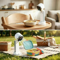 Portable Handheld Fan with USB Charging and 5 Speed Settings