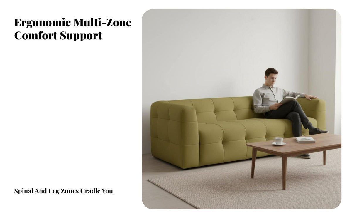 pillowydesign Sofa Minimalist Design Living Room Furniture billowyLike Comfort Couch for Apartment Dwellers, Families, Studio, Lounge Area, Bedroom
