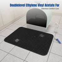 Double-layer Foam Cat Litter Mat, Thick, Washable, Anti-Tracking, Water-Resistant