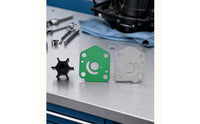 Water Pump Impeller Repair Kit Aftermarket Impeller with Metal Plates Complete Hardware for Boat Owners