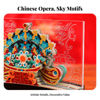 Creative Gift Tear-Remove Paper Sculpture Notepad Chinese Design 3D Paper Art Calendar Exquisite Details for Artists, Adults, Bedroom
