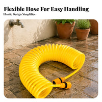 Retractable Coiled Pipe Abrasion-Resistant Spiral Water Hose Long-Lasting