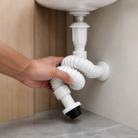 Stainless Steel Pop-Up Drain Assembly with Odor Trap for Bathroom Sink