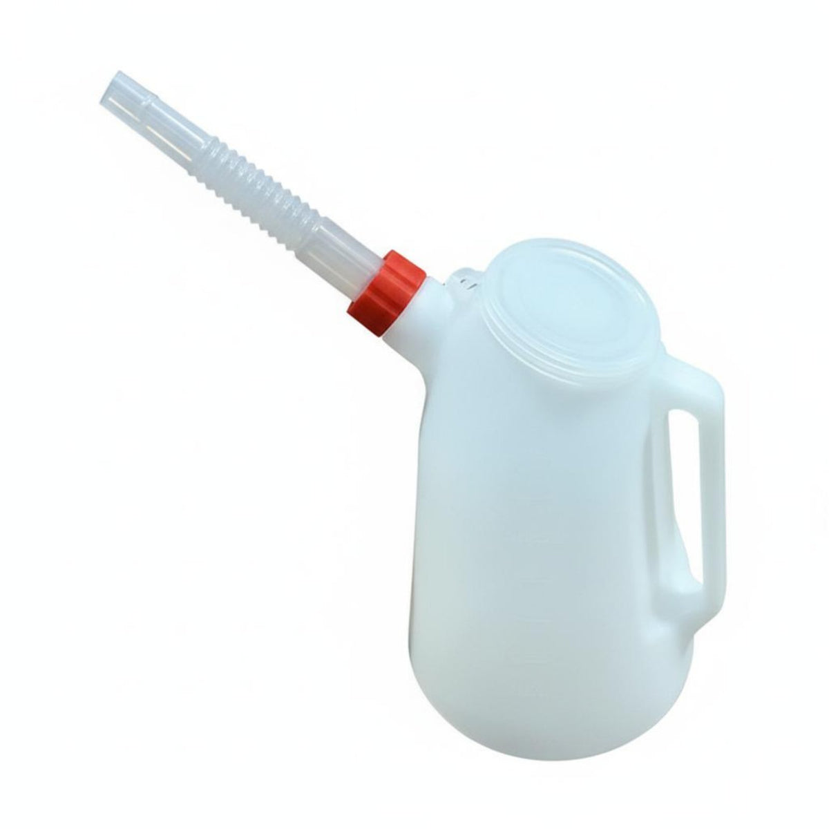 Clear Measurement Marks Long Spout Oil Dispenser Lightweight Engine Oil Dispenser Jug Leakproof for Mechanics, DIY Enthusiasts, Workshop