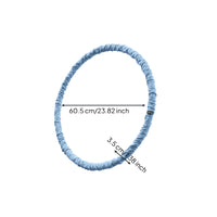 Soft Spring Waist Hoop Elastic clothCovered Hoop Comfortable to Wear Workout Gear Self-Locking Metal Joint