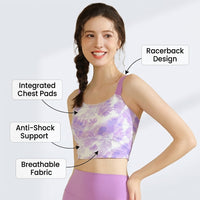 Sports Bras Women High Impact with Padded Cups for Running and Fitness, Shock Absorber Gym with Moisture Wicking Material, Racerback Design