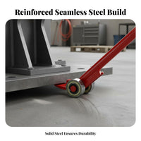 Heavy Duty Roller Top-Grade Bearing Machinery Moving Lever Labor-Saving Flat for Movers, Professionals, Lifting, Work Site S, Workshop