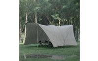 Heavy Rain Resistant Blackout Canopy Tent Sun Protection Rainproof Sunshade Tarp for Campers, Park