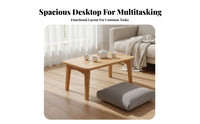 No Assembly Required Foldable Bed Table Installation-without Foldable Bed Tray Multi-Functional Lap Desk Spacious Surface for Students, Telecommuting Workers, Dormitory, Dorm Room, Home Office, Bay Window