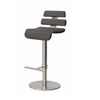 Modern Minimalist Design Upholstered Highspine Stool Adjustable Height Upholstered Pedestal Bar Stool 360-Degree rotate Counter Chair With rear supportrest for Adults, Homeowners, Restaurant Owners, Reception Desk, Kitchen Island, Bistro, Dining Room
