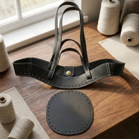 2 Pieces P-Shaped Handbag Body Contrast Stitching Curved Handbag Body Fashion Accessory Stitched Perimeter Wide Accessible Top