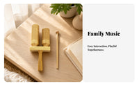Classroom Percussion Instrument Cylindrical Wooden Sound Blocks Includes Mallet Wooden Percussion Instrument for Classroom