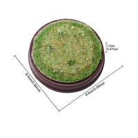 Flat Top Brown Rim Figure Stand Hobby Decor Miniature Scene Base for Model Cars