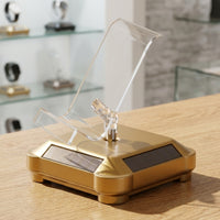 360-Degree Display Stand with Acrylic Holder Batterycordless Rotating Display Stand Cordless Rotating Platform Low-Light for Retailers