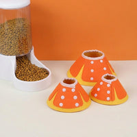 Cat Cone Adjustable Elizabethan Neck, Felt Material for Pet Grooming, Cat Recovery Neck Cone for Post Surgery and Stop Licking