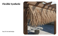 Heat Insulating Simulation Thatch Shingle Realistic Appearance Faux Thatch Roof Tile Weather Resistant for Homeowners, Courtyard, Theme Park