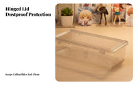Acrylic Button Pin Holder Dustproof Pin Storage Box No Assembly Required Transparent Pin Collection Holder for Collectors, Drawer Organization