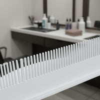Detachable Hair Weft Holder Easy to Clean Acrylic Strand Attachment Rack Lightweight Comb-Design Hairpiece Organizer for Hairstylists, Hair Stylists