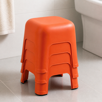 Xitianlong 30cm Thickened Plastic Stool for Home, Living Room, Bathroom, Non-slip