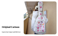 Double Shoulder Straps Guitar Backpack Thick Padding Padded Guitar Backpack Large Storage Pockets for Musicians, Gigs, Rehearsal