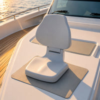 Boat Seat with Mounting Hardware Quick-Install Molded Boat Seat Marine-Grade Fishing Chair for Anglers