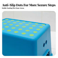 Practical Non-Slip Step Stool Water-Resistant Non-Slip Bath Stool Lightweight and Portable Footrest Thickened Construction for Children, Parents, Bathroom, Entryway, Bedroom, Living Room