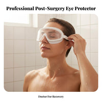 Waterproof Post-Surgery Eye Protector Protection Wraparound Safeguard Glasses Wide Vision Anti-Fog Safety Goggles Lightweight for Adults, Women, Workers, Showering, Outdoor, Workplace