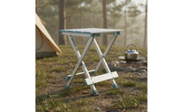 Aluminum Folding Stool Sturdy Portable Camping Stool Wear-Resistant Compact Folding Chair for Beach