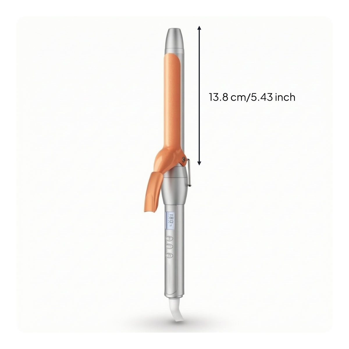 Clamp Curling Iron Anti-Scald Ceramic Curling Iron Hair Curler Adjustable Temperature for Women, Home Styling, Salon