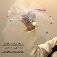 Fluffy Ball Veil Clip Cute Tulle Headpiece Clip Photo Prop for Women