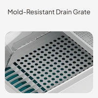 Dish Drying Rack with Lid, PP Kitchen Organizer
