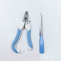 Nail Clippers with a Built-in Nail File, Stainless Steel Cat and Dog Nail Clippers for Small Animals, Non Slip Puppy Nail Clippers, 14cm Length