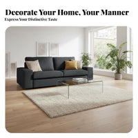 3-Seater Fabric Couch Removable Cover Sofa cleanable Seating Furniture for Families, Homeowners, Living Room, Lounge Area, Apartment