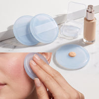 Silicone Makeup Sponge for Foundation, BB Cream, Sunscreen - Ultra Soft Jelly Blender, Wet & Dry Use