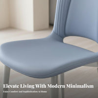 Light Luxury Aesthetic Upholstered Side Chair Minimalist Design Household Furniture Comfortable Padded Seat Indoor Furnishing Sturdy Frame for Restaurant Owners, Interior Designers, Dining Room, Kitchen, Home Office, Bedroom