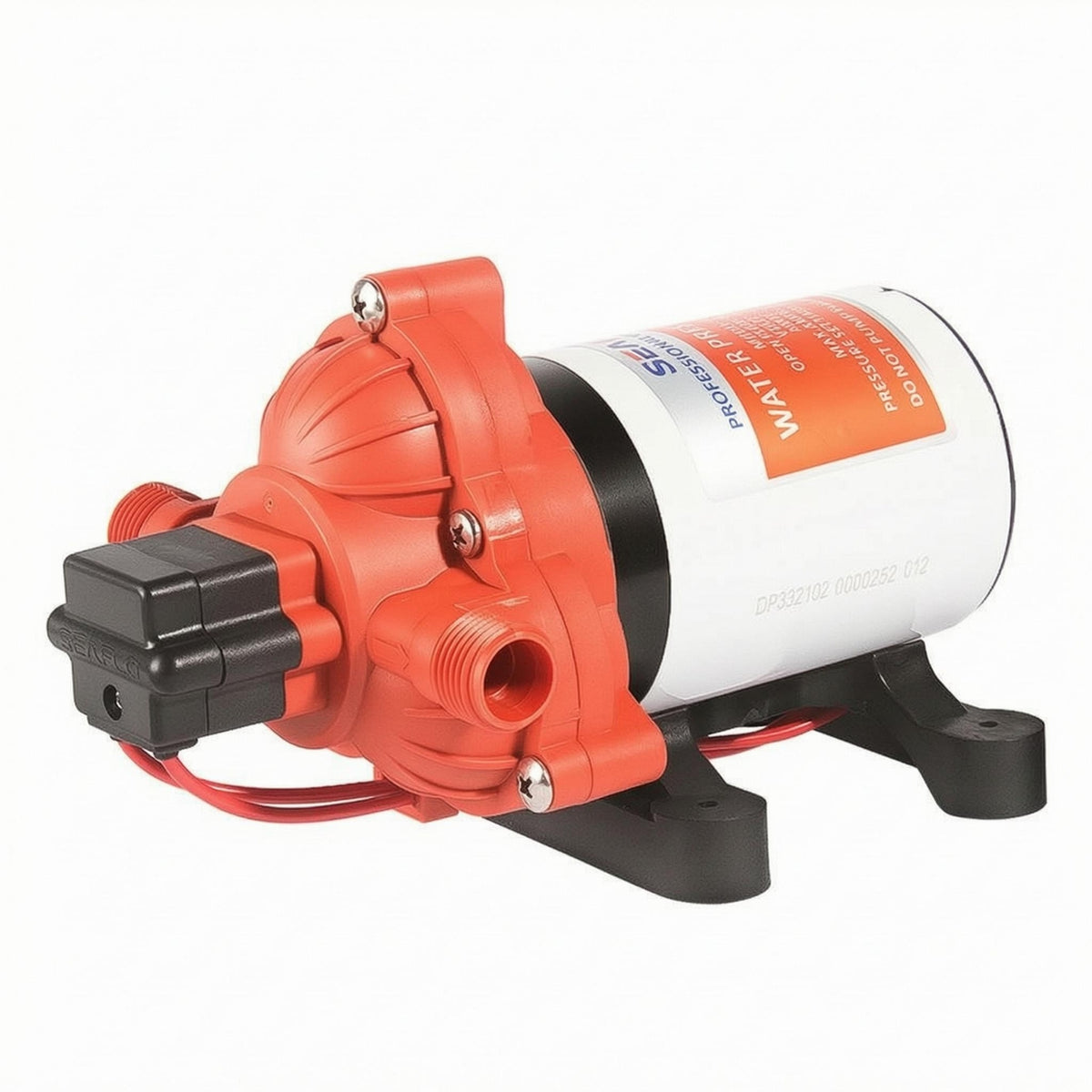 Dry Run Capable RV Water Pump Ignition Protected Marine Water Pump Quiet Running for Boat Owners