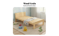 Slatted Pine Bed Frame sturdy Wood Construction Wooden Slat Bed Frame Minimalist Design Bedroom Furniture for Children, Students, kid's Room, Apartment